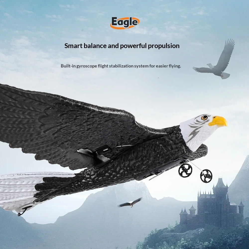 Optimized  FX651 RC Plane Eagle Airplane Wingspan Glider 2.4G Radio Remote Control Aircraft EPP Foam Toys for Children Boys