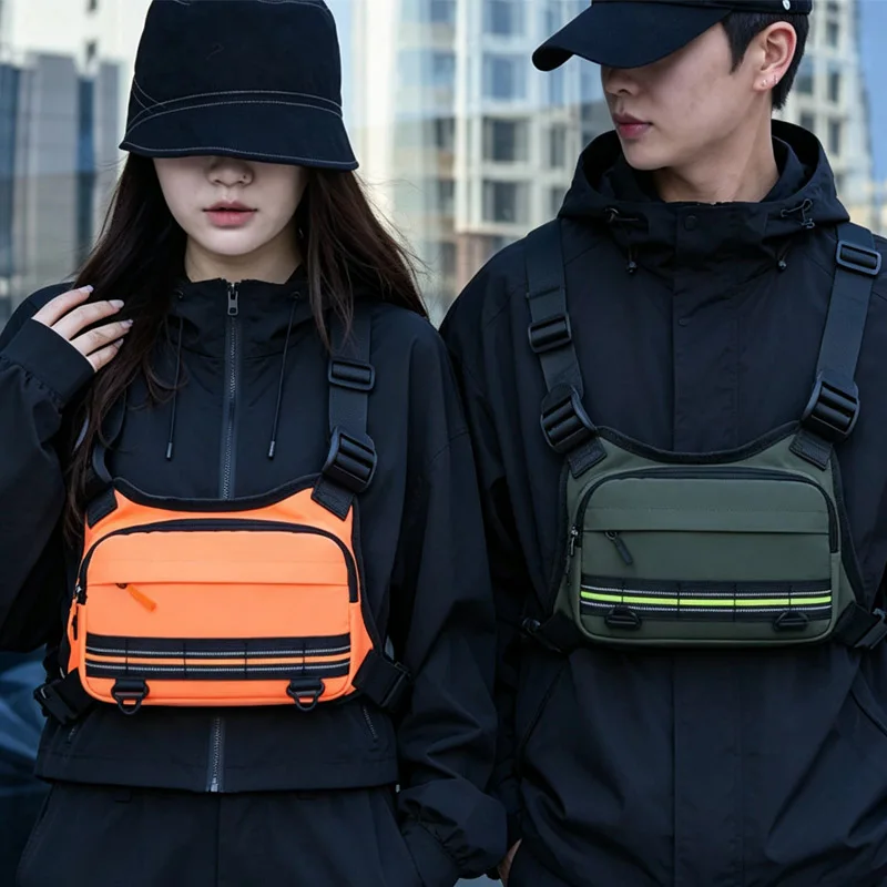 Men's Chest Bag Tactical Bags Unisex Climbing Camping Backpacks Outdoor Fishing Vest Bag Hiking Fitness Training Waist Pack