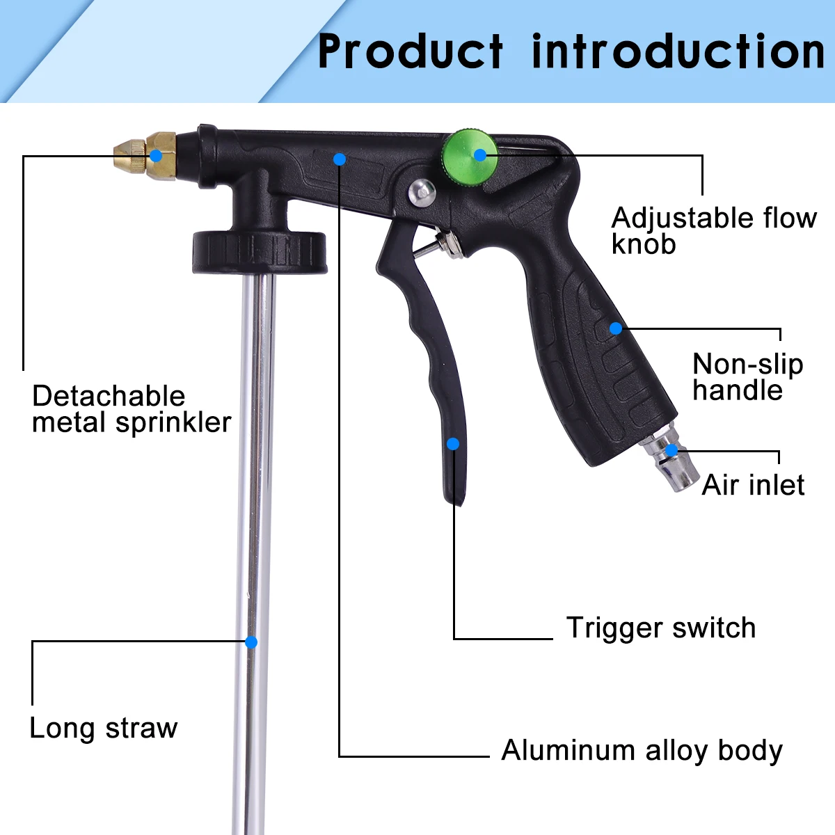 Airbrush Paint for Automobile Chassis Glue Gun Auto Armored Sprayer Adjustable Undercoating Metal Sprayer Gun Underbody Coating