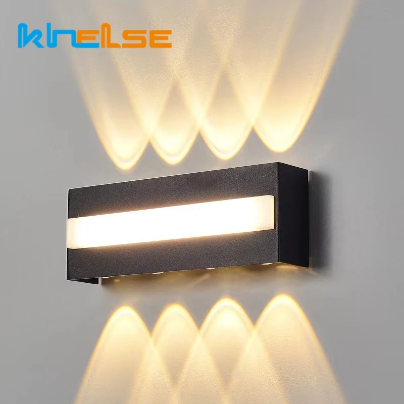 

Outdoor Up Down Beam Wall Washer Lamp Waterproof LED Aluminum Garden Porch Light Entrance Corridor Aisle Exterior Sconces Decor
