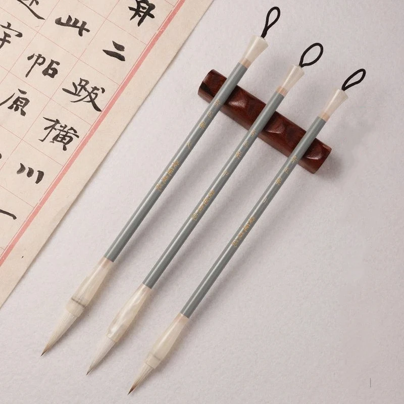 Traditional Handmade Chinese Calligraphy Brush Set Mixed Hair for Running And Regular Script Practice Ideal for Beginners