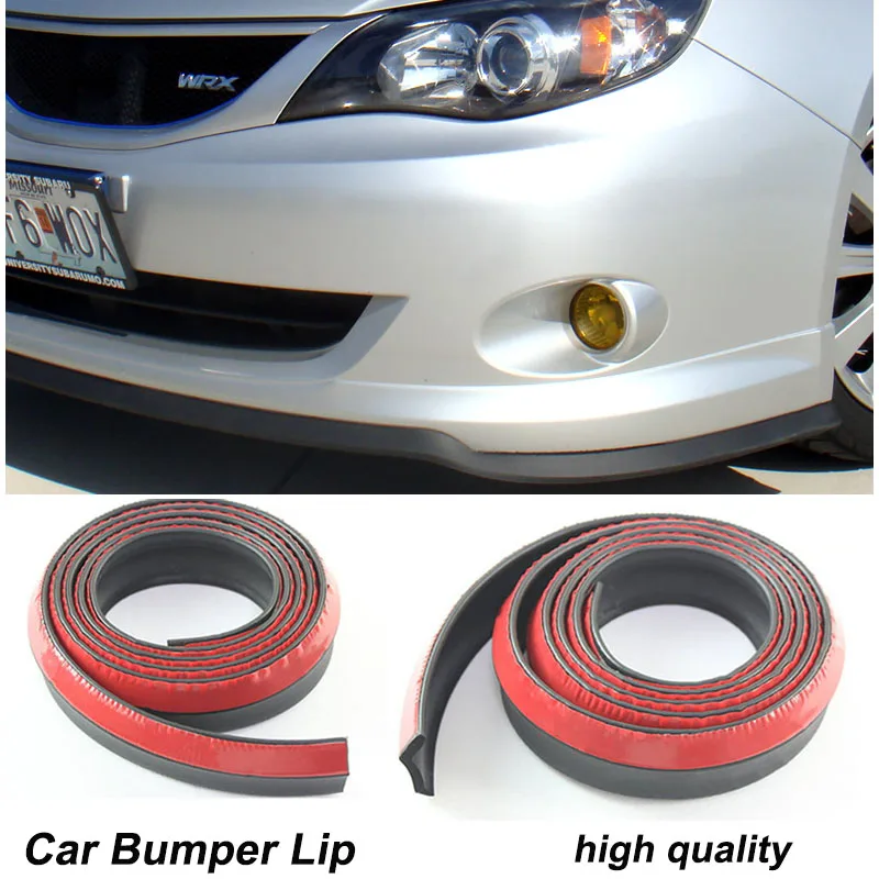 Car Bumper Lip For Subaru Alcyone SVX Exiga Justy Impreza BRZ Body Kit Front Rear Skirt Spoiler Bumper Deflector Rubber Strip