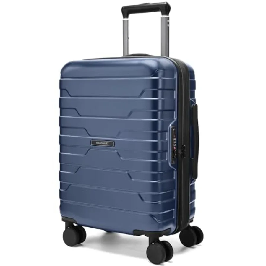 

BAGSMART Carry On Luggage 22x14x9 Airline Approved with Spinner Wheels Lightweight 20 Inch Luggage with TSA Lock Expandable Har