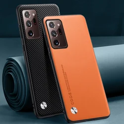 Luxury PU Leather Case For Samsung Galaxy Note 20 Ultra Back Cover Matte Silicone Protection Phone Case For Samsung Note20 Ultra