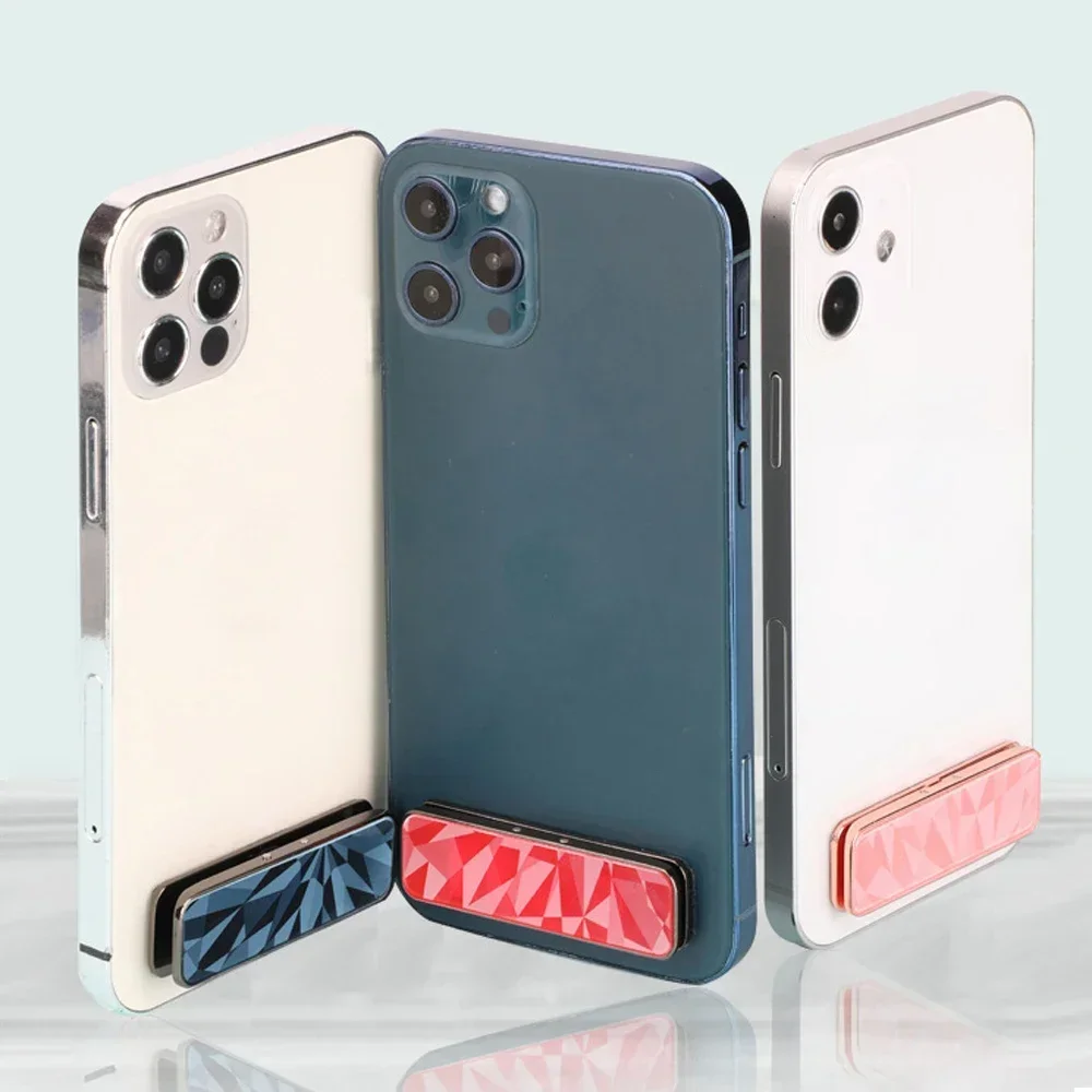 Luksusowy mini uchwyt na telefon Metalowy składany stojak na telefon Invisible 360 °   Obróć uchwyt na telefon komórkowy z podpórką na telefon biurkowy — zdjęcie 6