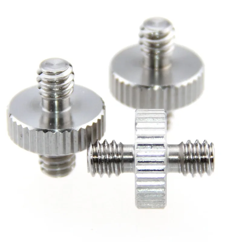 Suitable For Camera Double Head Screw, 1/4 To 1/4 Thread Converter Adapter Screw, 3Pcs Pack, Not Original
