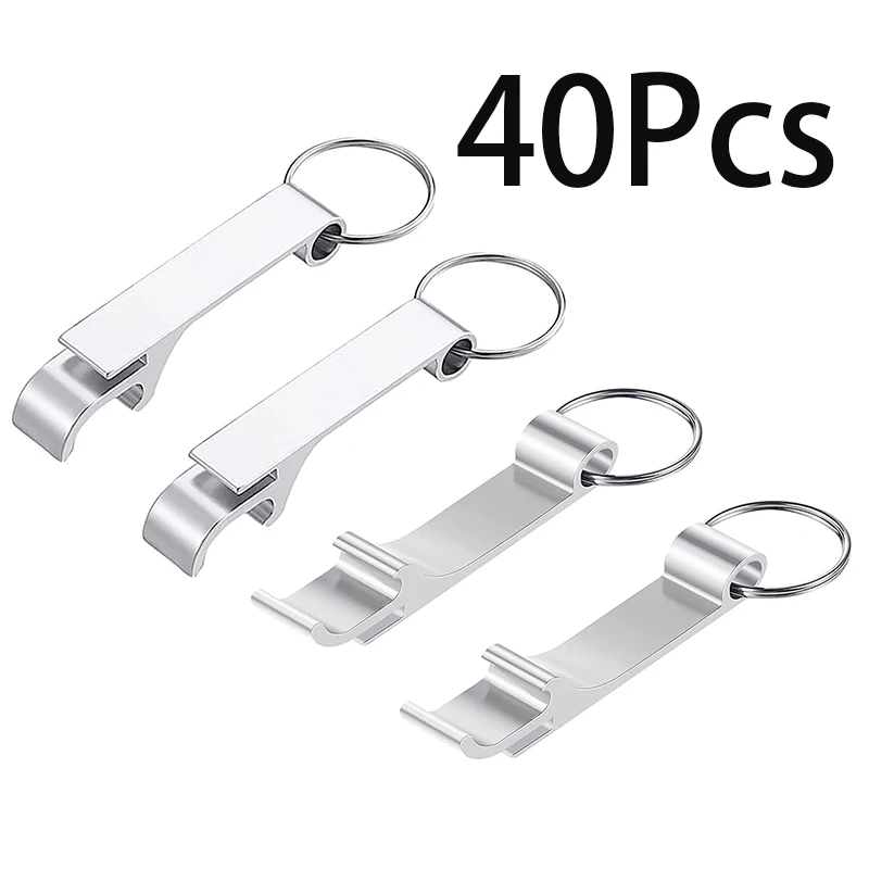 

40Pcs Bottle Opener Keychain Bartender Bottle Openers Beer Keychain Bottle Opener