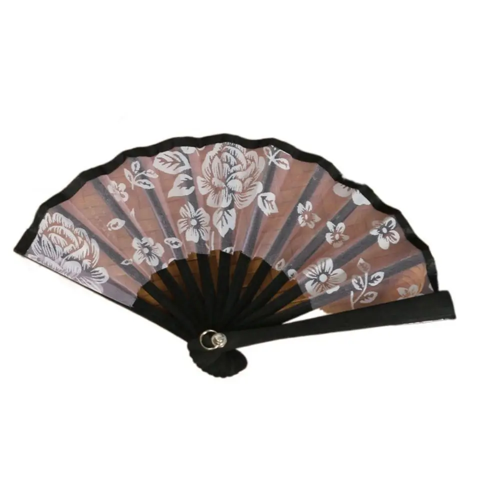 

Photography Props 8cm Mini Silk Fan Handmade Wall Hanging Folding Fans Toys Cute Doll Craft Fan Girl