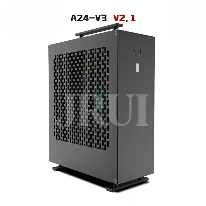 A24 V3 4L Mini ITX Case 1U Flex PSU Support Integrated Graphics Full Aluminum Chassis