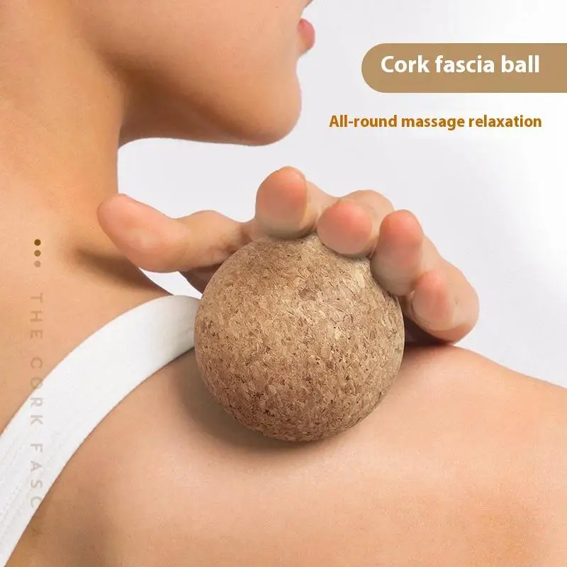 NEW Cork Massage Ball Back Massage Foot Massager Yoga Ball Tension Release Therapy Myofascial Ball Relax Muscles Trigger Point