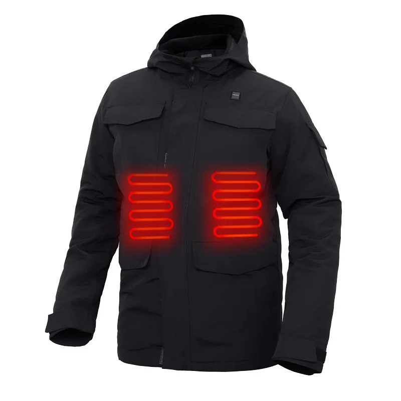 

Winter USB Heating Hiking Jacket Men Women Outdoor Parka Electrotherm Mountaineering Coat Windproof Waterproof Windbreaker