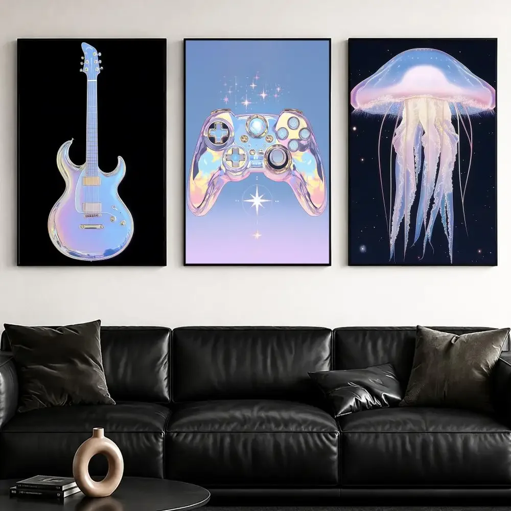 Vapor R-Retro laser styleS Poster Self-Adhesive Stylish Art Print Poster Wall Home Decor