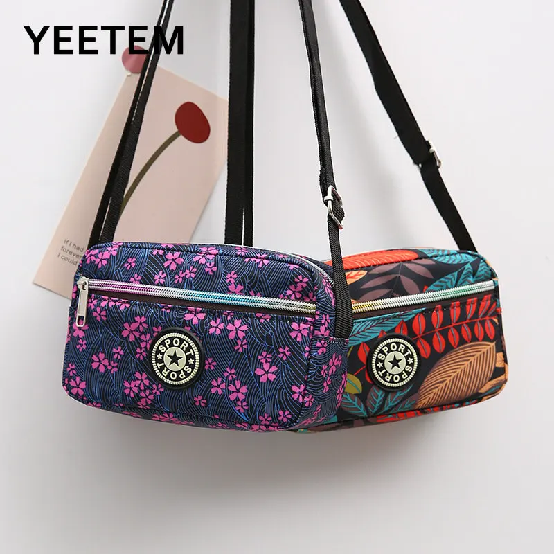 Fashion Oxford Small Plaid Handbag Mini Shoulder Bags Casual Nylon Temperament Casual Lightweight Messenger Bag