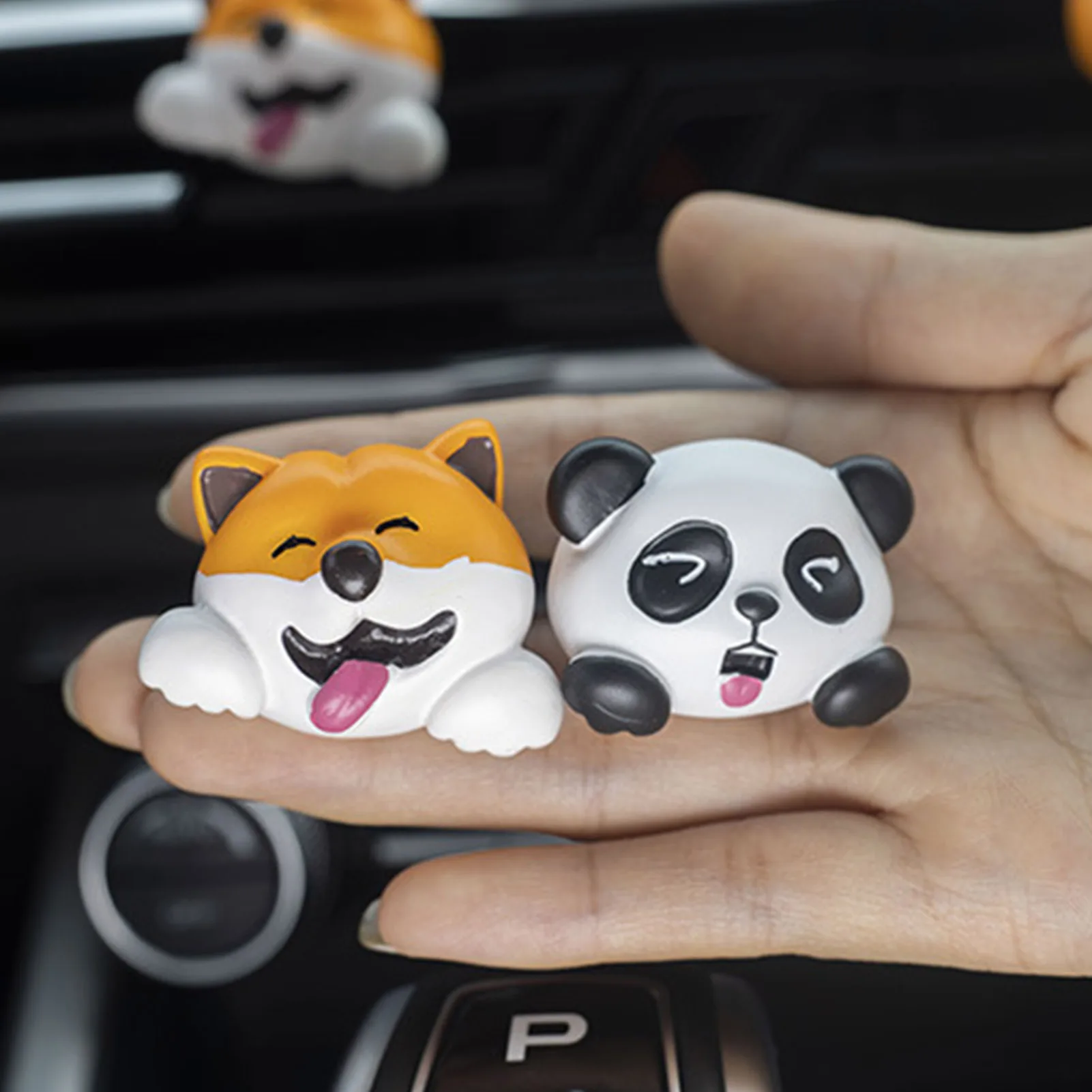 Bear Car Air Freshener Cute Car Air Vent Clip Charm Car Odor Eliminator Cute Car Air Freshener Auto Air Outlet Fan Car Perfume