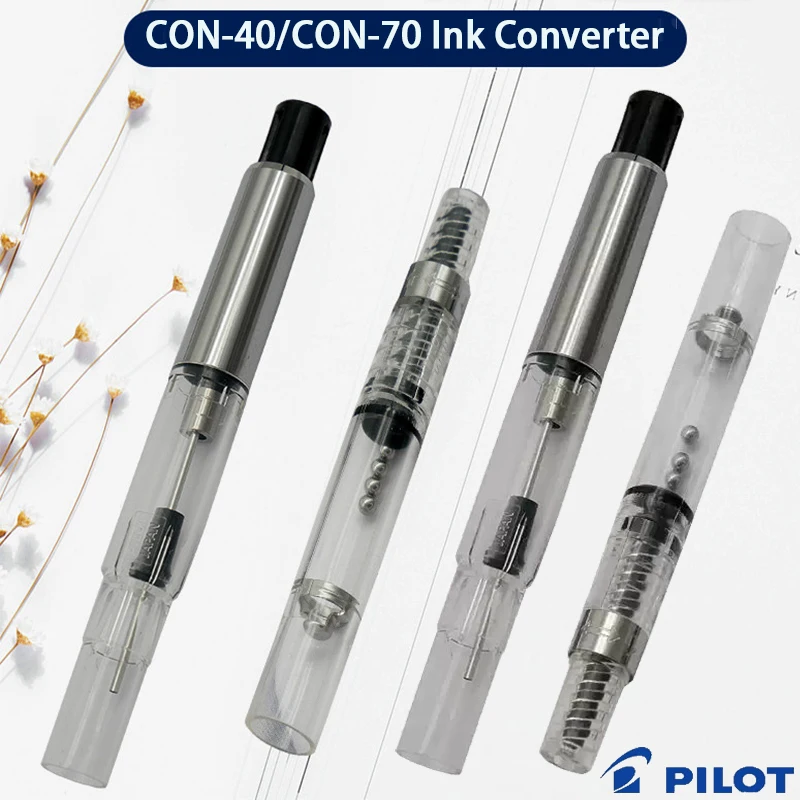 Pilot Ink Converter for Fountain Pens CON-40/CON-70 Twist/Press Type Ink-Window Ink-Absorber Japan Genuine Supplies Accessories