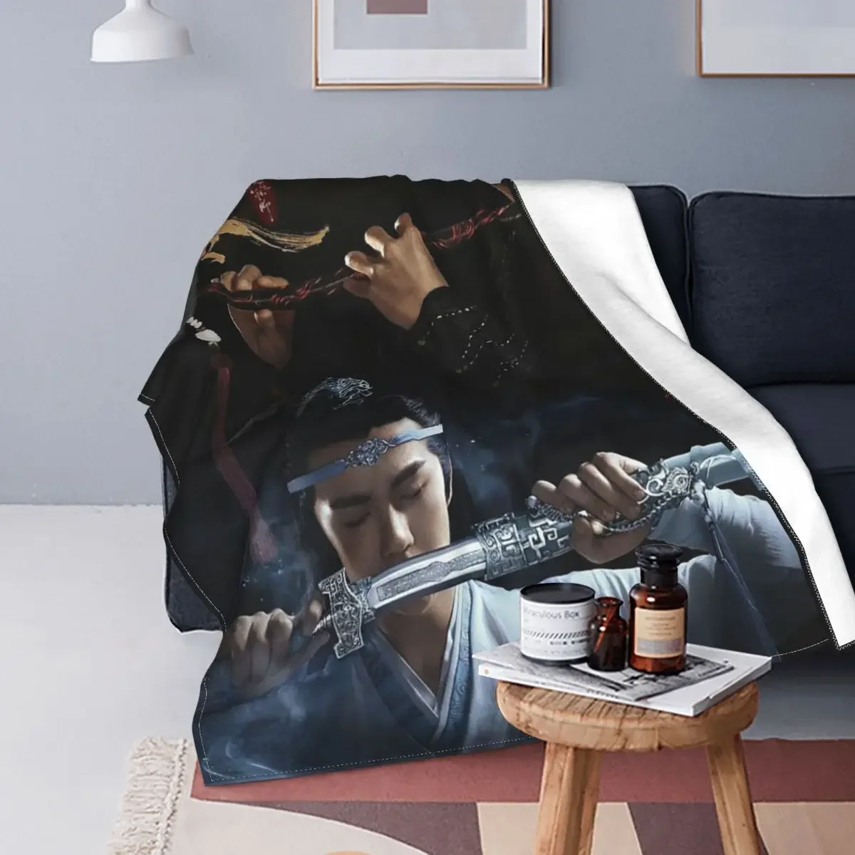 

Drama The Untamed Baby Blanket Fleece Printed Grandmaster Of Demonic Cultivation Super Warm Babe Carpet For Home Couch Bedspread