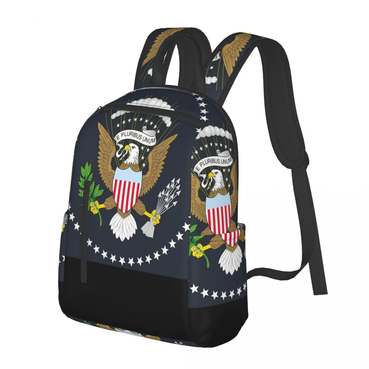 Seal Of The President Of The United States Student Backpack School Bag Hiking Travel Daypack for Men Women Bookbag Shoulder Bags