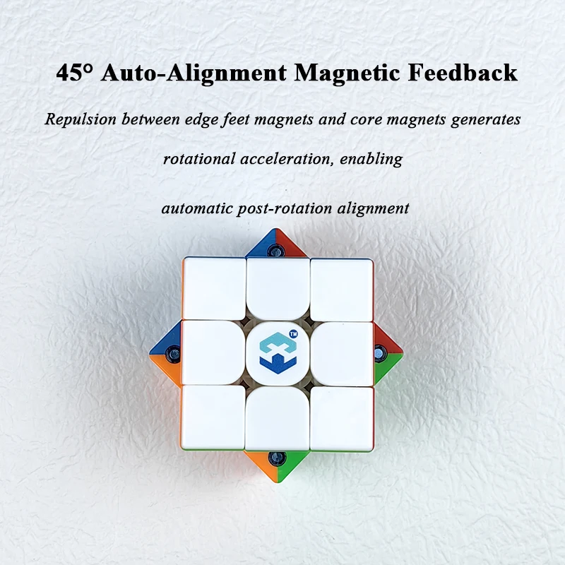 Triple Magnetic Stickerless Old Version MoreTrycube X3 Classic Screw Structure  Natural ABS Magic Cube Puzzle Core Construction