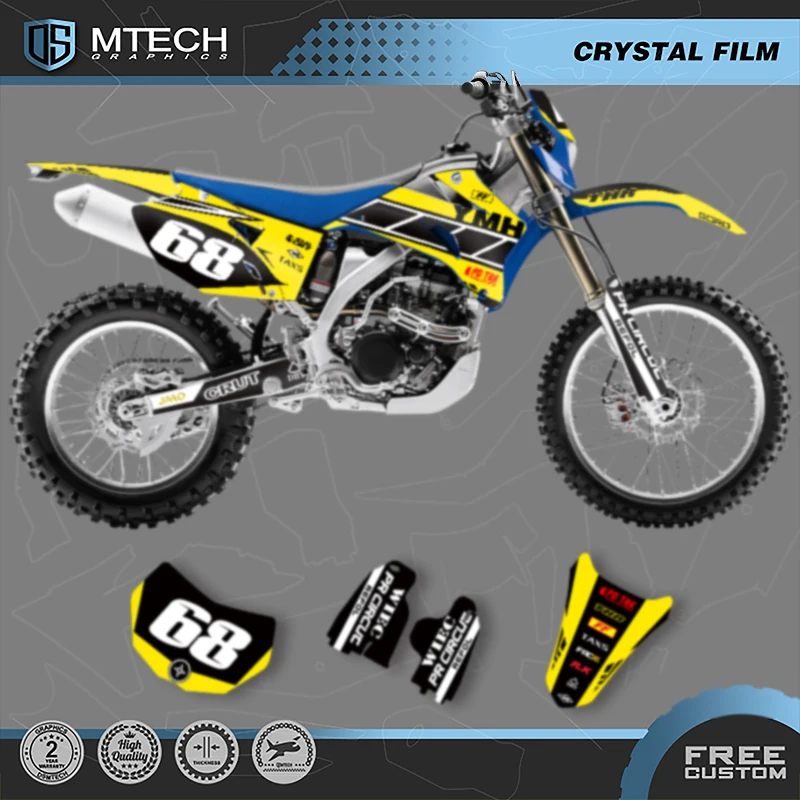 

DSMTECH мотоциклетные графические наклейки, комплекты наклеек для Yamaha WR250F WRF250 2007-2014 WR450F WRF450 2007-2011 006