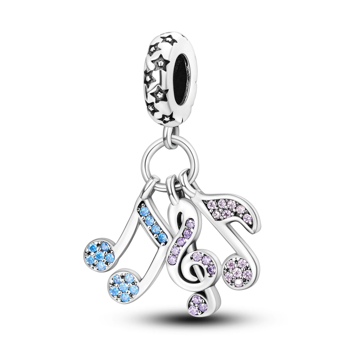

Dangle Charm 925 Silver Musical Note Pendant Fit Original Bracelet Bead Woman Jewelry