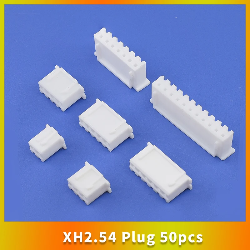 10pcs  XH2.54 2.54mm Socket Connector Pin Header Straight Pin 2p-12p