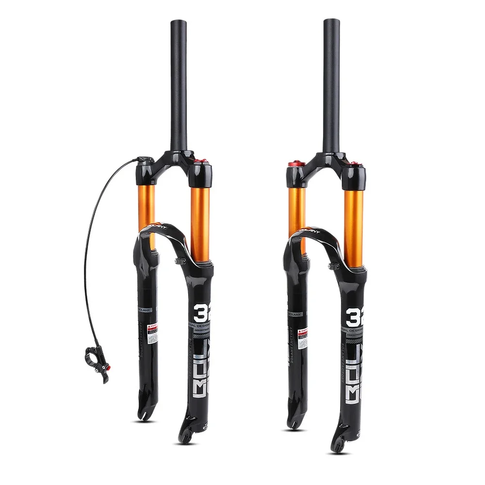 

High-strength Mountain Bike Fork Magnesium Aluminum Alloy Front Suspension Fork Air Damping 26 27.5 29 Inch Bicycle Fork