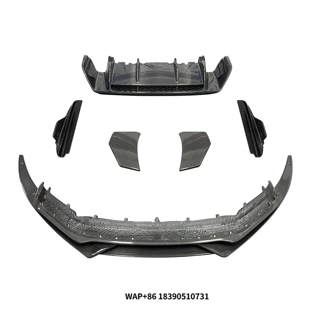 

Hot Sale Sport Style Carbon Fiber Body Kit Bumper Front Lip Side Skirt Diffuser Spoiler for R8 16-18 Years