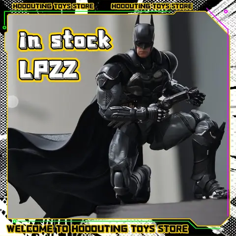 In Magazzino LPZZ DC001 1/12 Batman Action Figure Bilancia Soldato Maschio Arkham Knight Warrior Edition Batman Figurine Modello Set Giocattoli