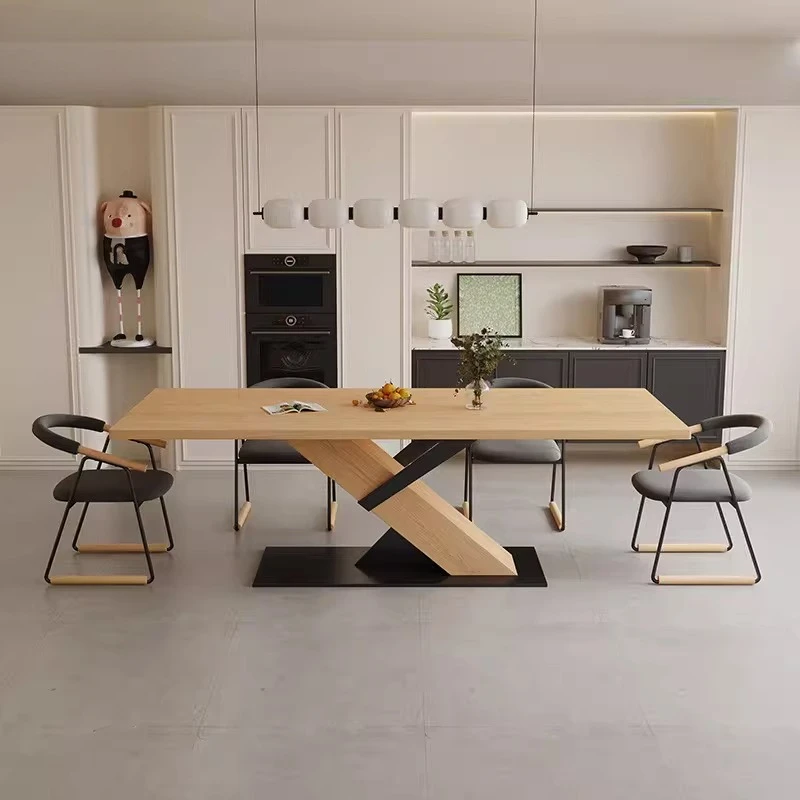 

Уникальный современный обеденный стол в черном цвете, роскошный дизайн, скандинавский стиль, для ресторанов, гостиных и лаунж-зон, мебель для столовой.