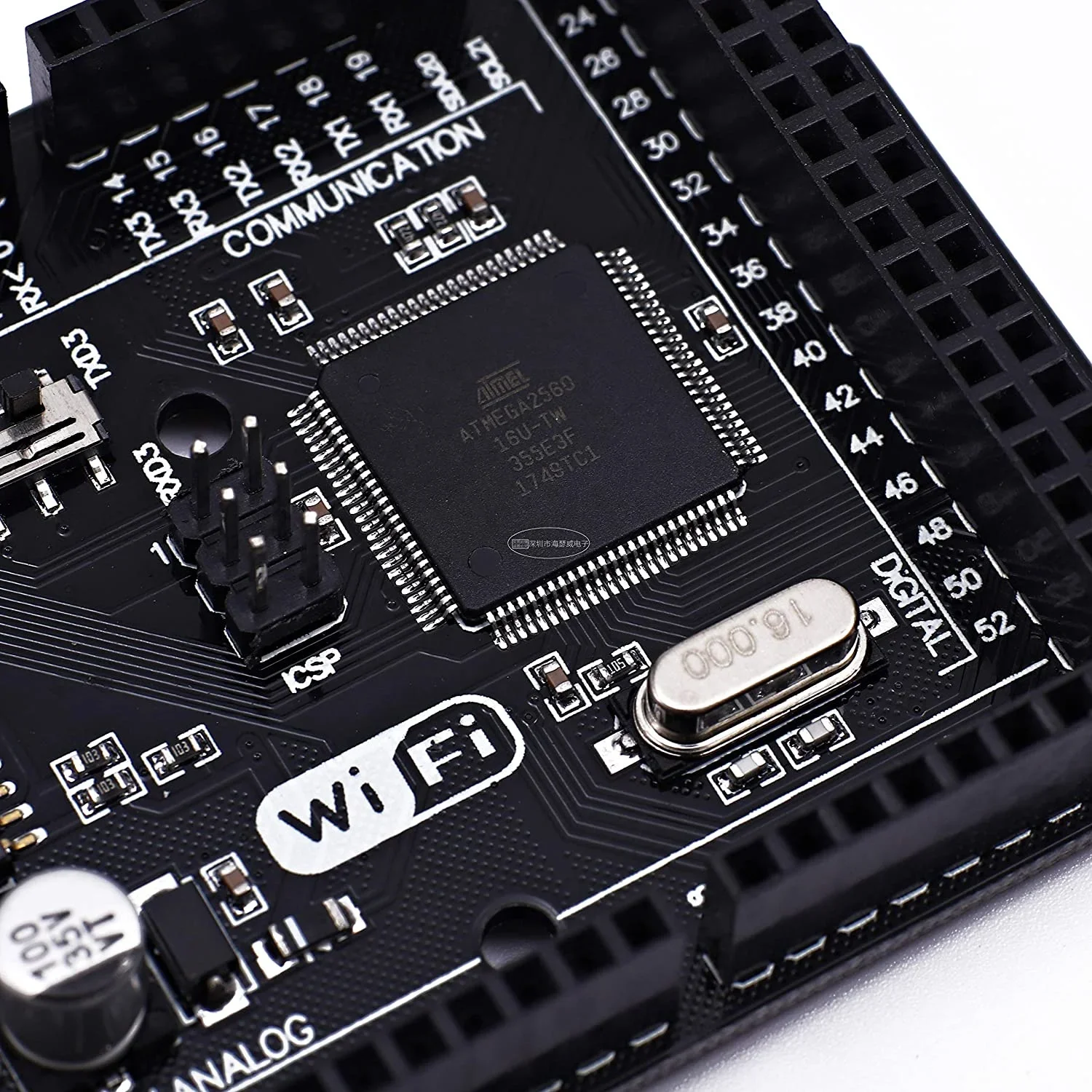 Mega2560 WiFi R3 Atmega2560 ESP8266 32Mb de memória USB-TTL CH340G mega2560