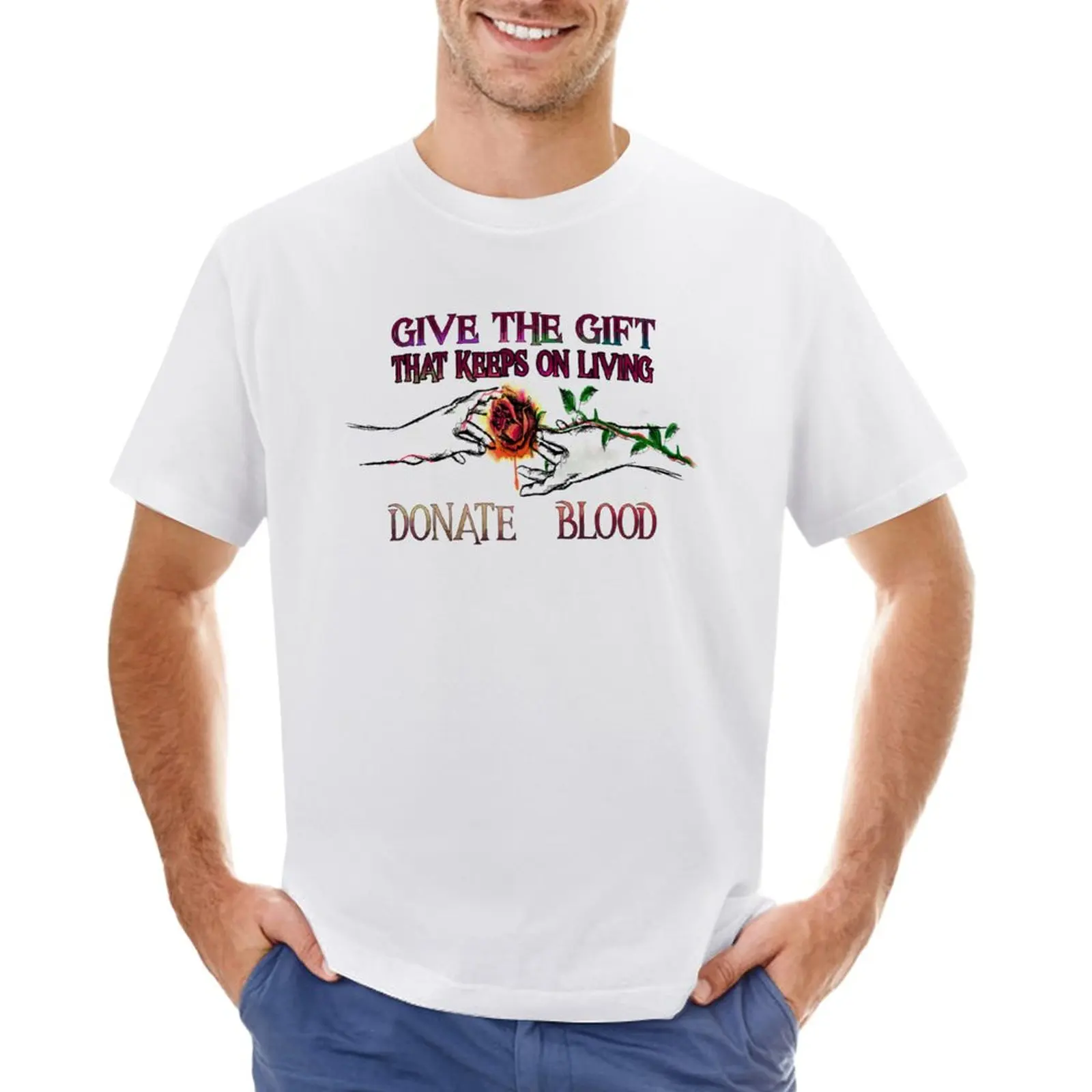 Blood Donor TShirt T-Shirt blacks plain customizeds quick-drying t shirts for men pack