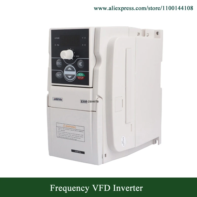 Simphoenix Sunfar VFD Inverter E310-2S0007B 750W AC220V Frequency Inverter