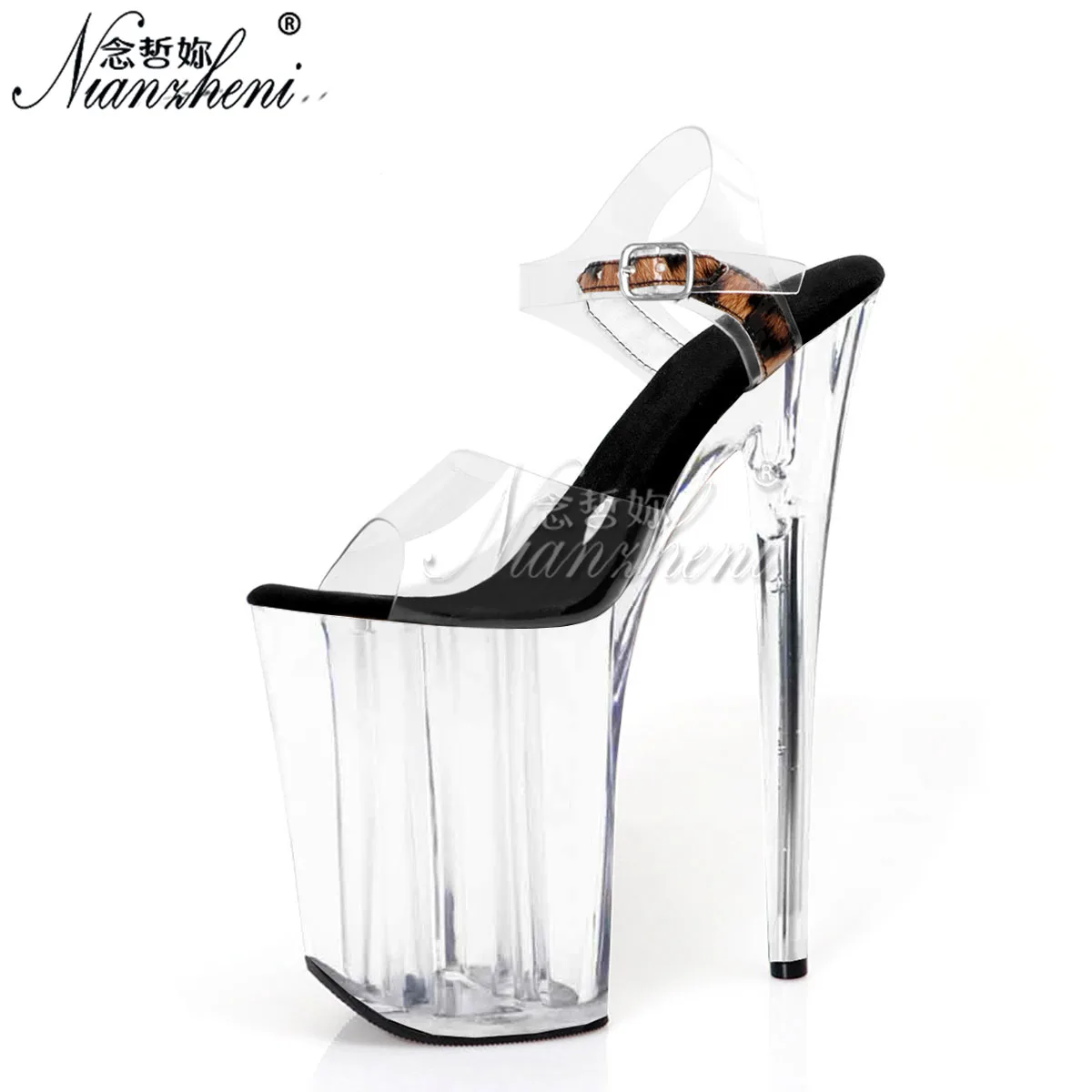 New Style Classics 9 Inches High Heels 23cm PVC Sandals Real photos Exotic platform Sexy Fetish pole dancing Stripper Big Size