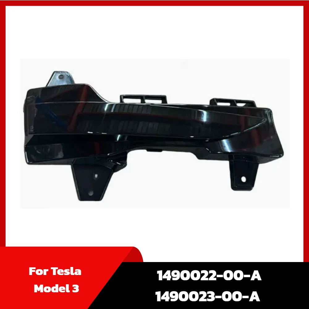 1490023-00-A 1490022-00-A Fog Light Surround Grill Cover For Tesla Model 3 Lower Bumper Decorative Frame Light Trim Accessories