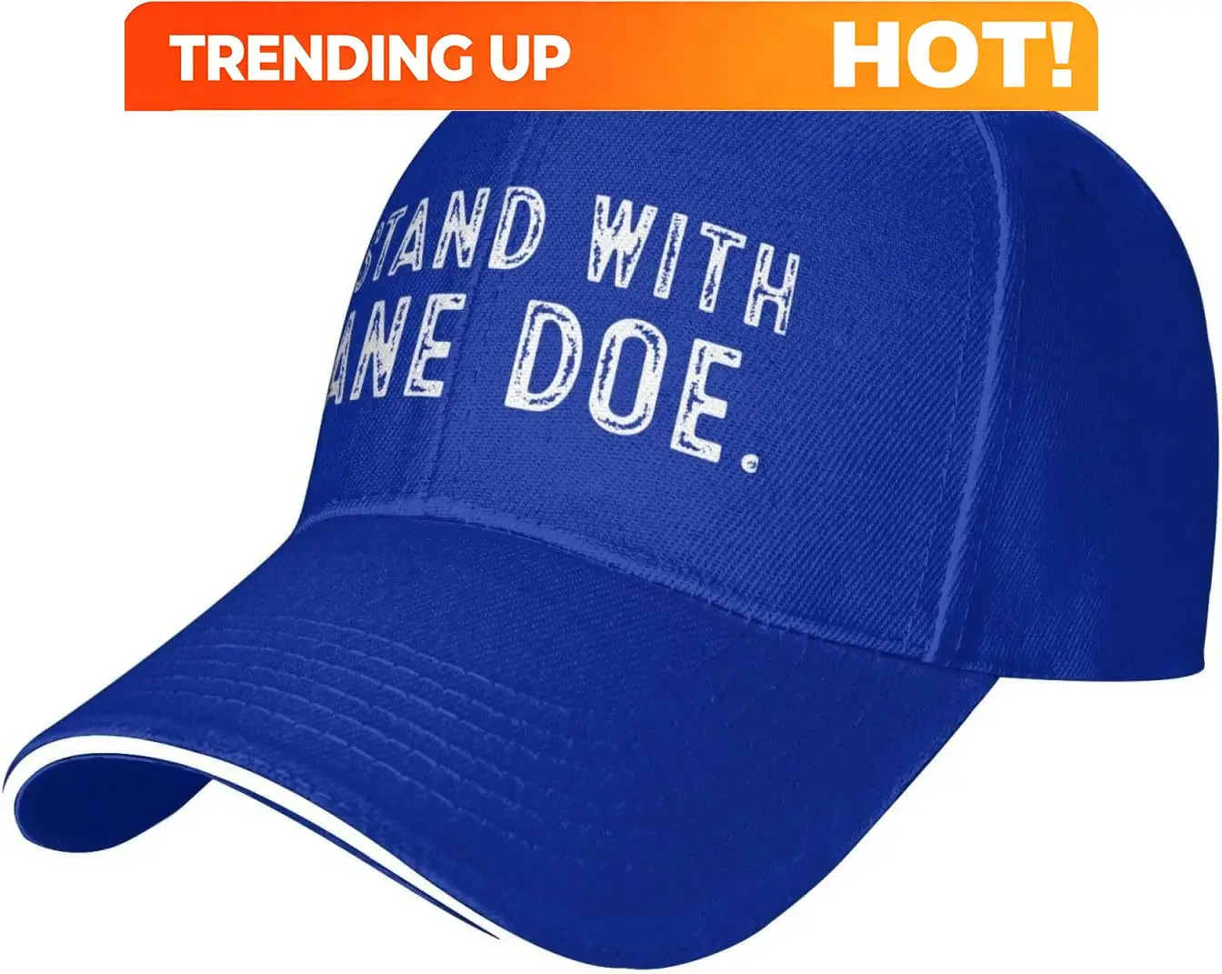Customization I Stand With Jane Doe Hat For Women Funny Washed Distressed Baseball Caps