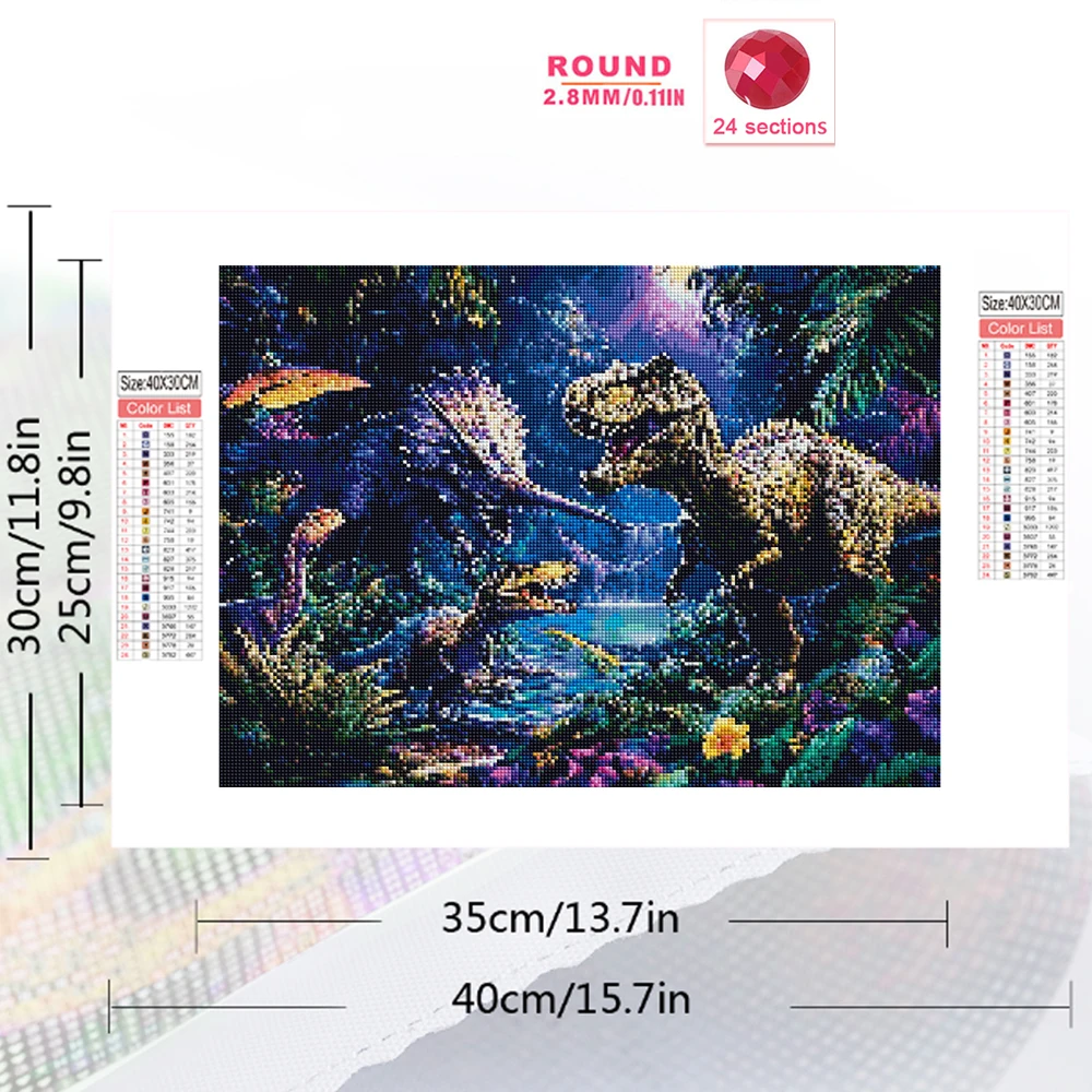 EverShine Diamond Painting Ani - đánh giá và giá Art Craft Dinosaur