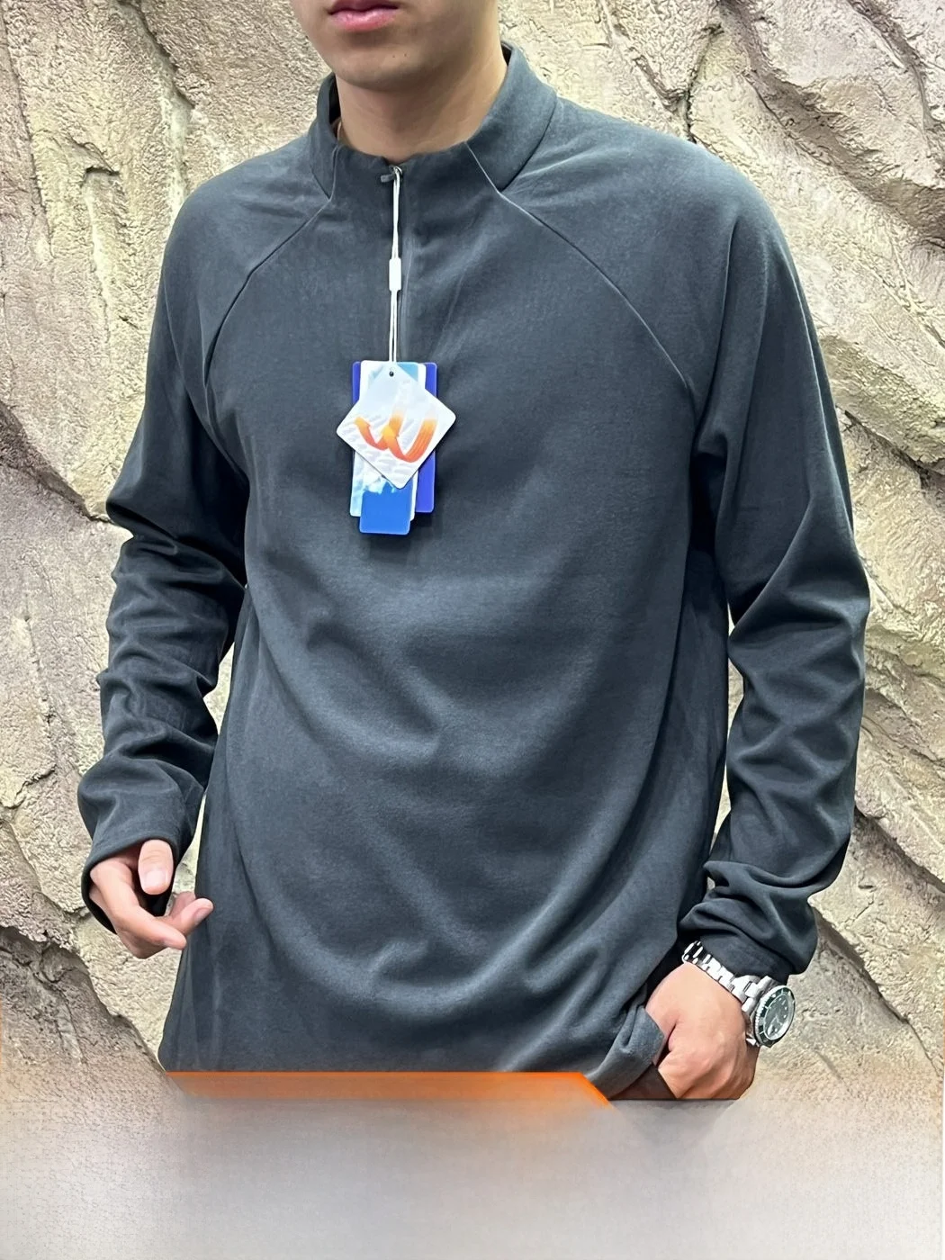 Cloud Soft Skin-Friendly Half-Zip 3D Tailored Outdoor Men's Base Shirt Lightweight Autumn Winter T-Shirt Casual Style Polyest...