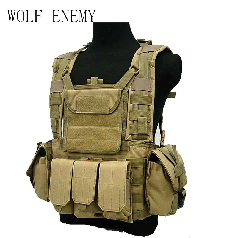 Outdoor Tactical Airsoft Molle Canteen Hydration Combat RRV Water Bag Vest Sand Black MC Olive Drab