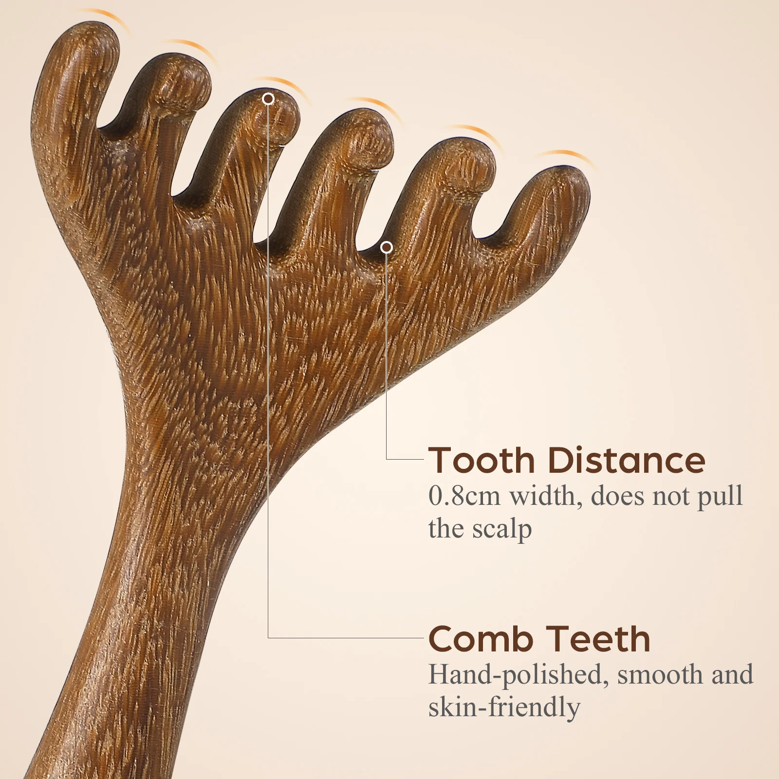 5 قطع من مشط تدليك الشعر المجوف وتصفيف الشعر وأدوات مريحة للقدم الصينية وأمشاط فروة الرأس #6