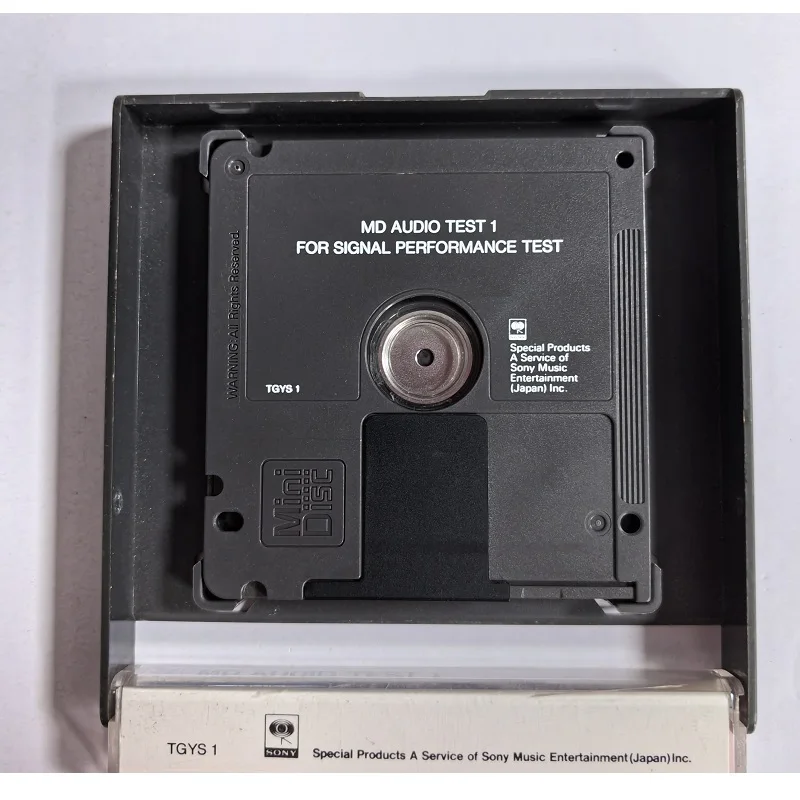 SONY TGYS1 MD AUDIO TEST 1 for SIGNAL PERFORANCE TEST MINI DISC ,MD audio output test