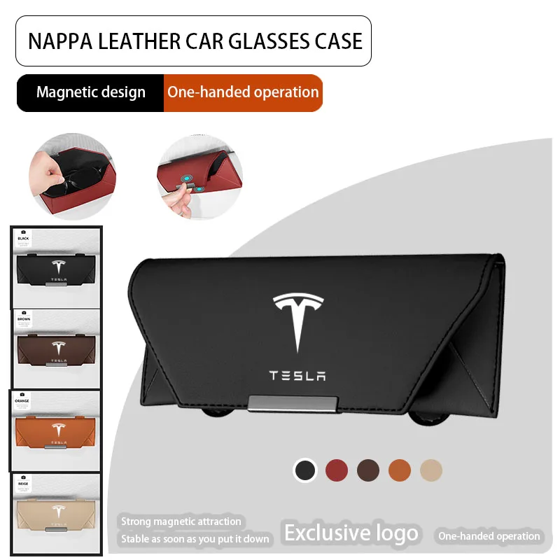 

Tesla Model Y Juniper Tesla Model 3 S X Highland Body Kit interior Accessories Car Sunglasses Glasses Holder Glasses Case Clip