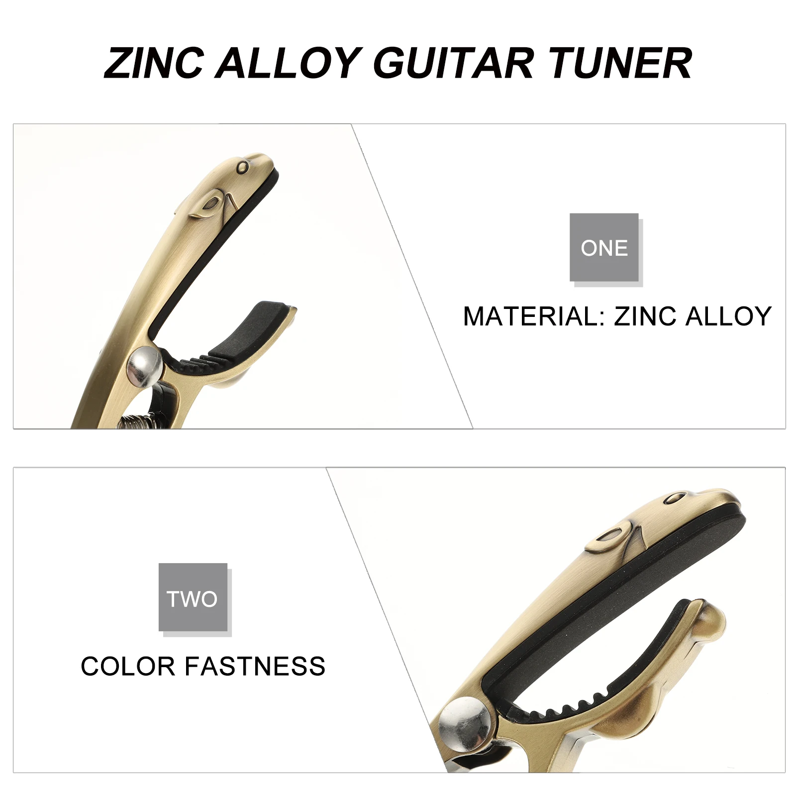 

Guitar Capo Parts Clip Tuner Electric Durable Metal Capos Acoustic Quick Release