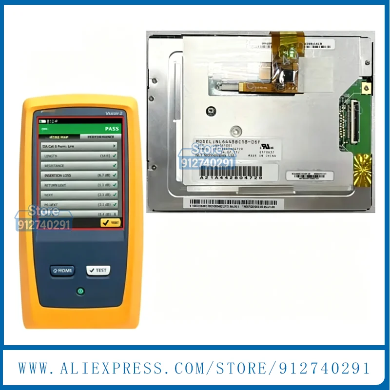 

Original 5.7 Inch LCD Display Screen With Touch Screen Digital For Fluke Networks DSX5000 DSX8000 DSX-5000 DSX-8000 Test Instrum
