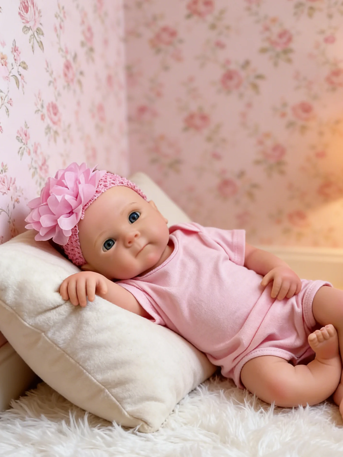 

18-дюймовая силиконовая кукла реборн для девочек, ручной работы, с открывающимся ртом, водонепроницаемая, высококачественная, как новорожденный малыш