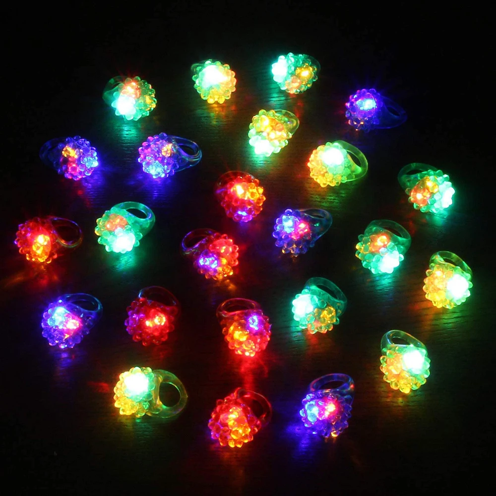 5pc/set Luminous Rings Stars Shine In The Dark Children's Toys Flash LED Lights Glow In The Dark Toys for Kids Toys