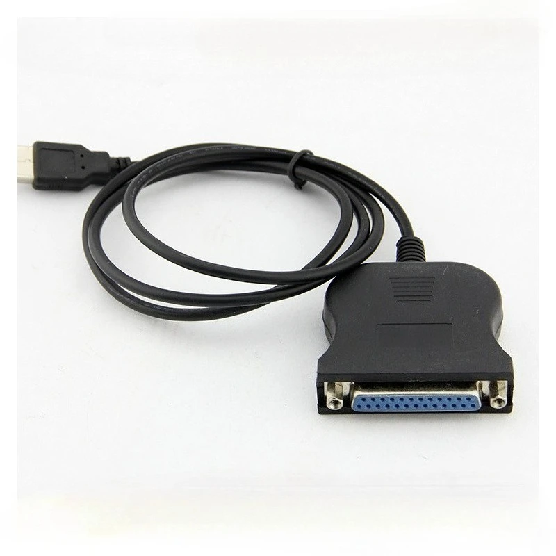 High Quality 95cm USB 1.1 to DB25 Female Parallel Print Converter Cable LPT USB Adaptor LPT to USB Printer Cable Black Wholesale