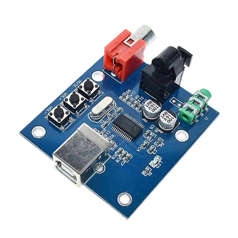 B92B-USB DAC Power glasvezel coaxiale analoge uitgang, voor Raspberry Pi Raspbian Raspbmc voor Windows 7, ingebouwde PCM2704