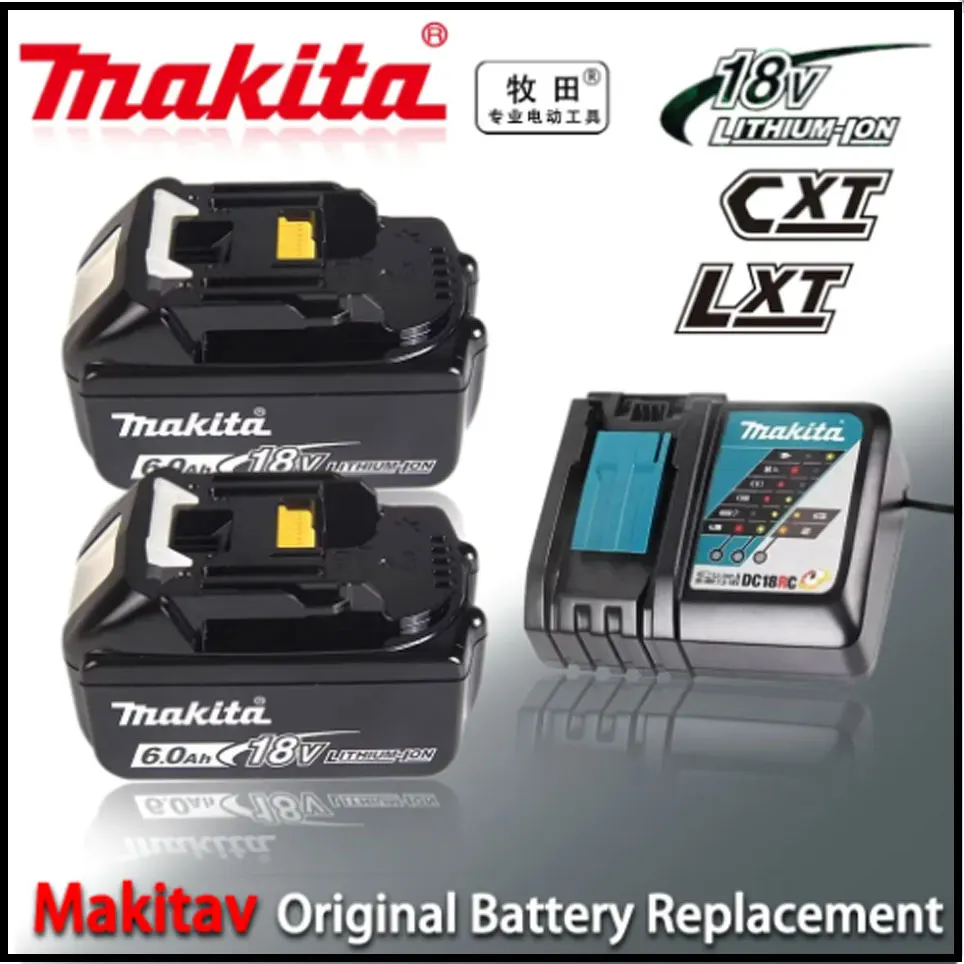 

Makita 100% Original 18V 6.0Ah With LED Lithium-ion Replacement BL1860B BL1860 BL1850 Makita Rechargeable Power Tool Battery