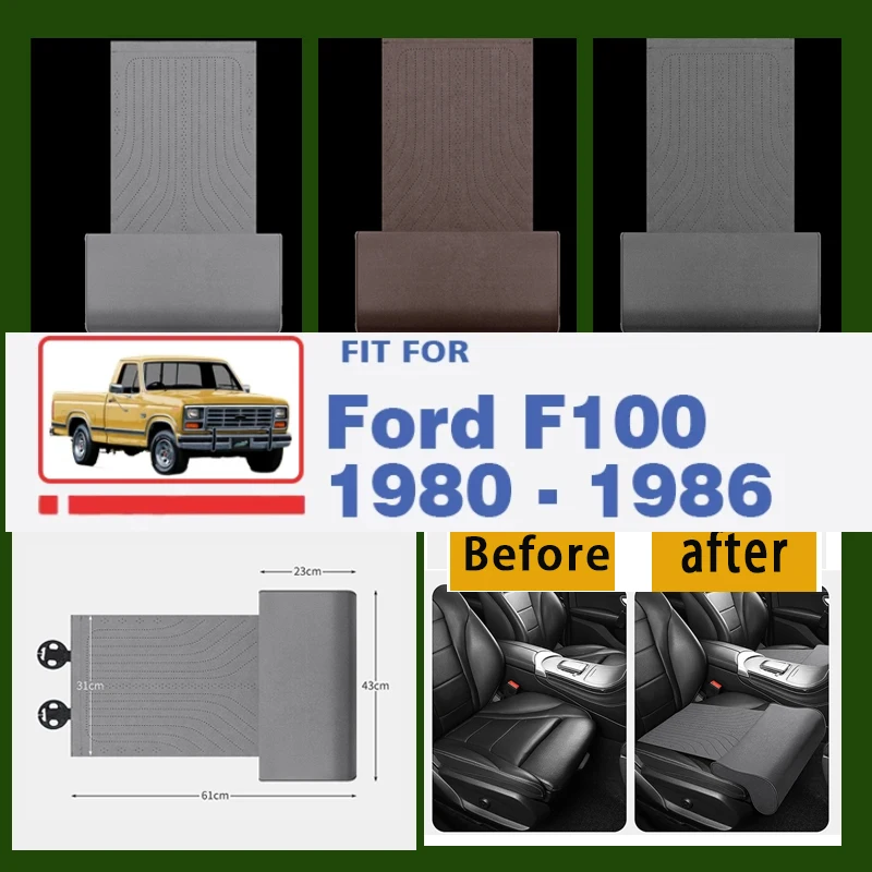 Para Ford F100 1980 - 1986 1981 1982 1983 1984 1985 soporte de pierna de asiento de coche alfombrilla de extensión almohadilla de soporte almohadilla de extensión de asiento