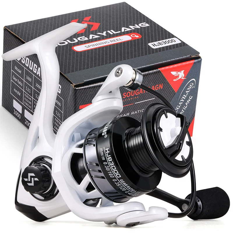 Sougayilang Spinning Fishing Reels11+1BB 5.2:1 High Speed Ratio Fishing Reels Max Drag 8kg EVA Handle Carp Fishing Reels Pesca